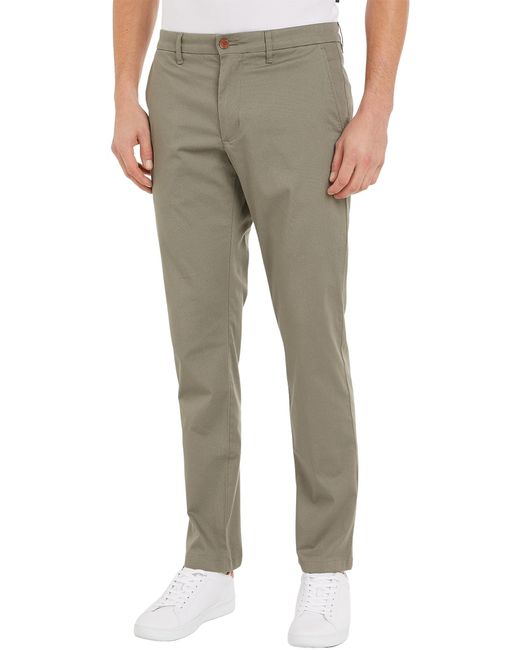 Tommy Hilfiger Natural Trousers Chino Printed Structure Stretch for men