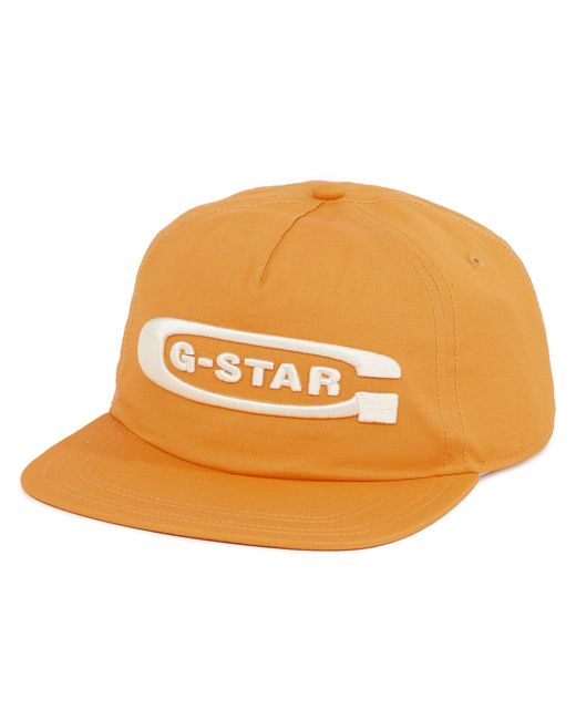 G-Star RAW Orange Avernus Flat Brim Cap for men