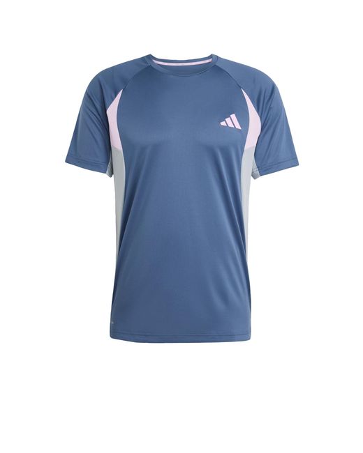 Adidas Tech Apparel Colorblock T-Shirt Preloved Ink XL in Blue für Herren