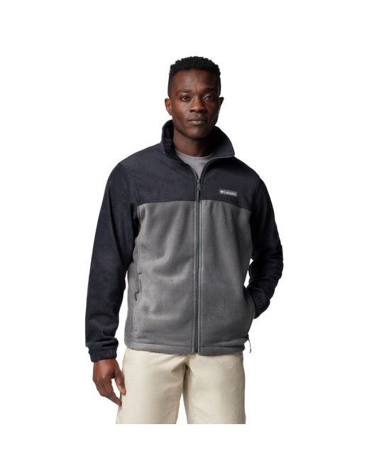 Columbia Black Standard Steens Mountain 2.0 Full Zip Fleece Jacket for men