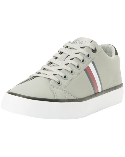 Tommy Hilfiger Metallic Th Hi Vulc Low Stripes Mesh Fm0fm04946 Vulcanized Sneaker for men