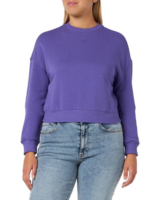 Benetton Purple Jersey G/c M/l 3j68d104v Sweatshirt