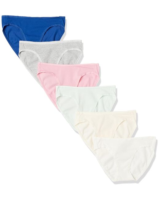 Braguita de Bikini de algodón Amazon Essentials de color White