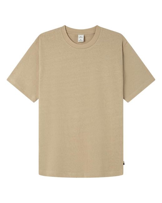 Textured Plain SS T-Shirt. 100% BCI Cotton Camiseta De Algodón Springfield de hombre de color Natural