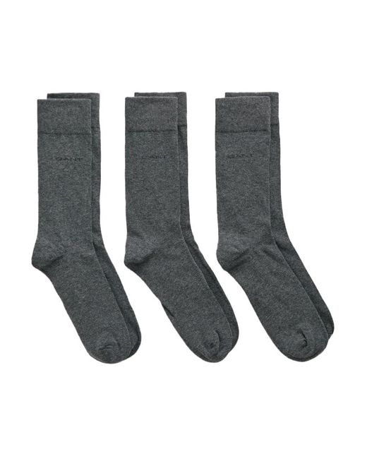 Gant Black Soft Cotton Socks 3-pack for men