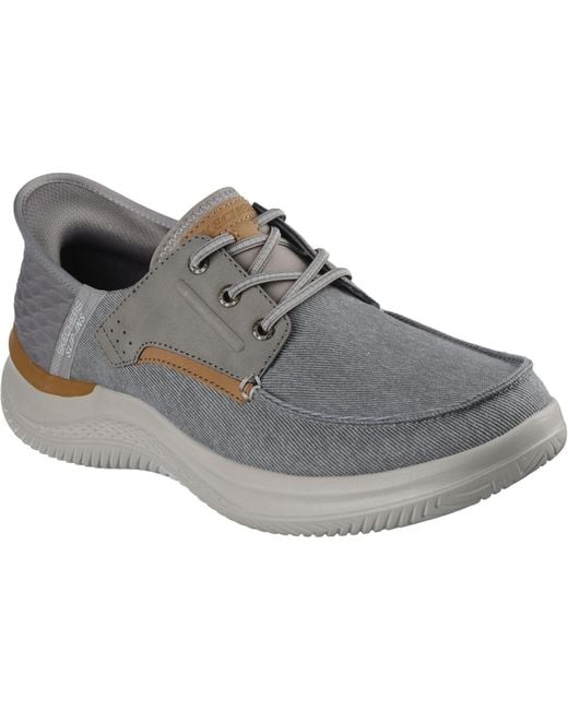 Skechers Gray Usa Boat Shoe