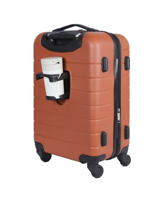Wrangler Multicolor Smart Luggage Set With Cup Holder And Usb Port