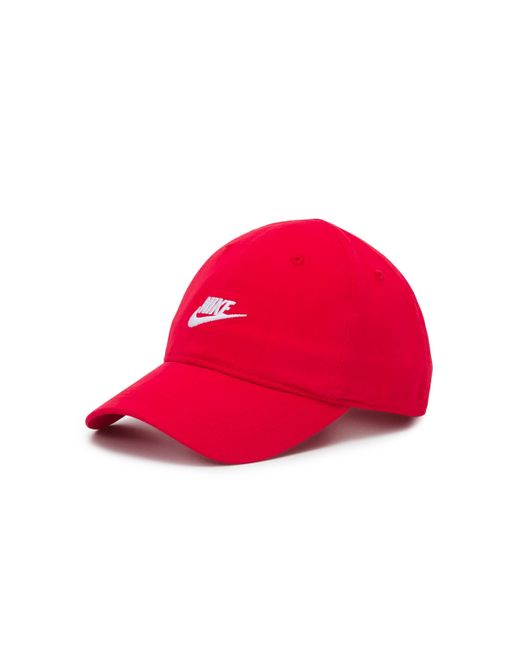 Nike Hoed Met Halve Klep Sluiting Aan De Achterkant Verstelbaar Met Starppo-logo In Het Midden Genaaid in het Red