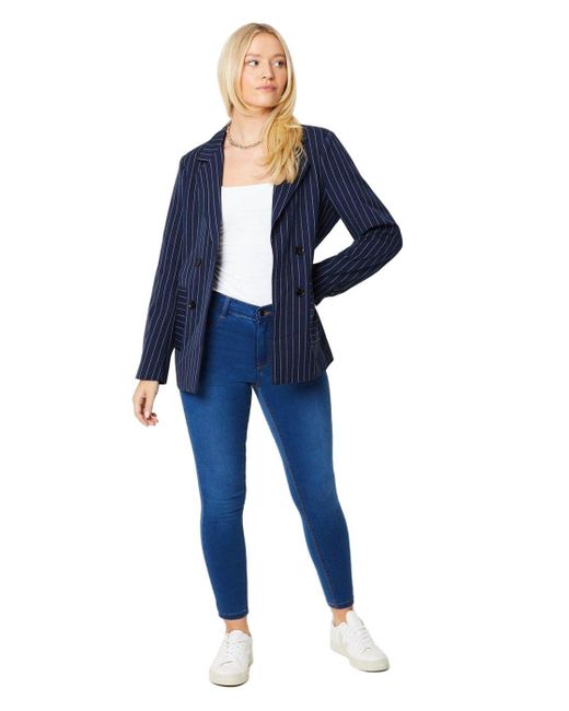 Dorothy Perkins Blue Skinny Ankle Grazer Jeans