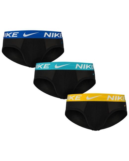 Nike Black Essential Micro Briefs 3 Units Xl for men