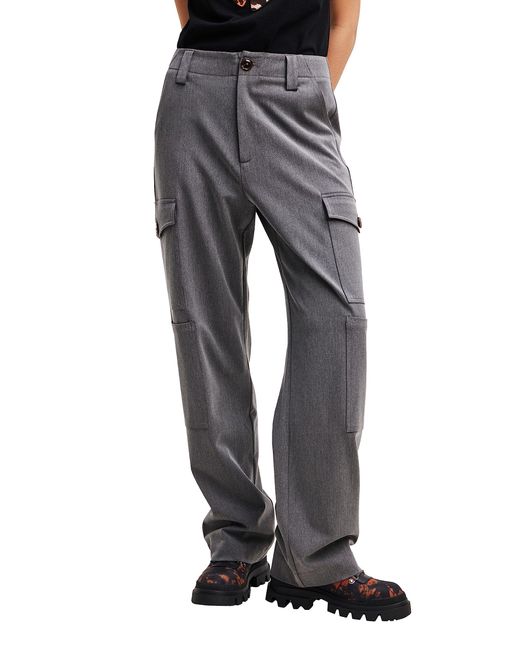Pantaloni con iche Casual di Desigual in Gray