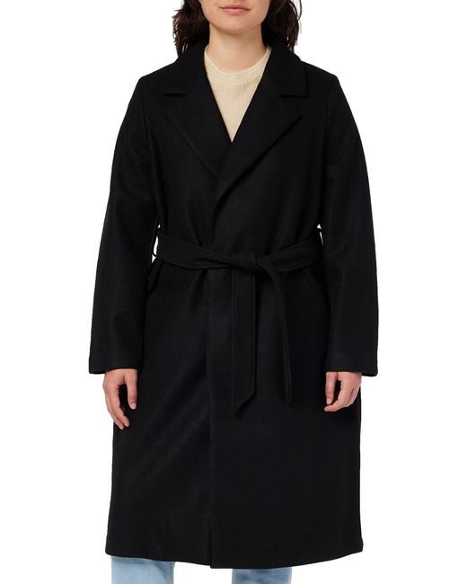 Vero Moda Black Vmfortuneaya Ss23 Long Coat Noos Jacket