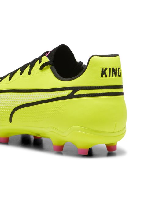 King Pro Fg/Ag Zapatos de fútbol PUMA de color Yellow