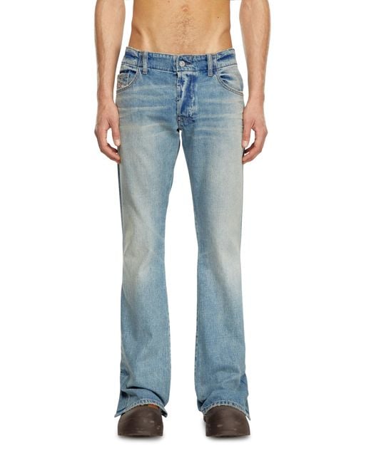 DIESEL Blue Bootcut Jeans for men