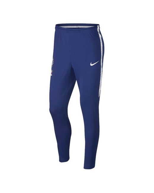 2018-2019 Chelsea Squad Track Pants di Nike in Blue