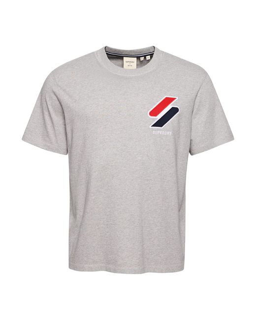 Superdry Klassisches T-Shirt mit Applikation Grau Meliert L in Gray für Herren