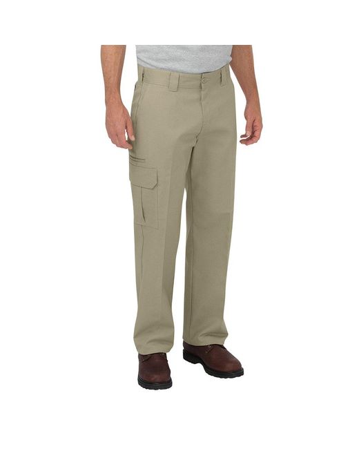 Dickies Green Mens Relaxed Straight Flex Cargo Work Utility Pants for men