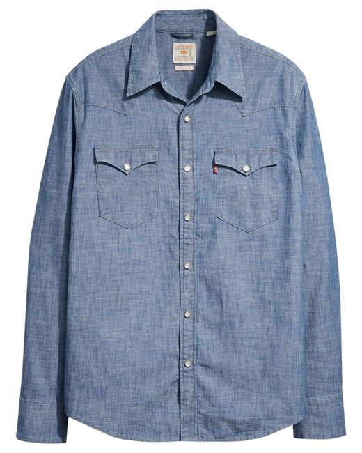Barstow Western Standard Camisetas Woven Levi's de hombre de color Blue