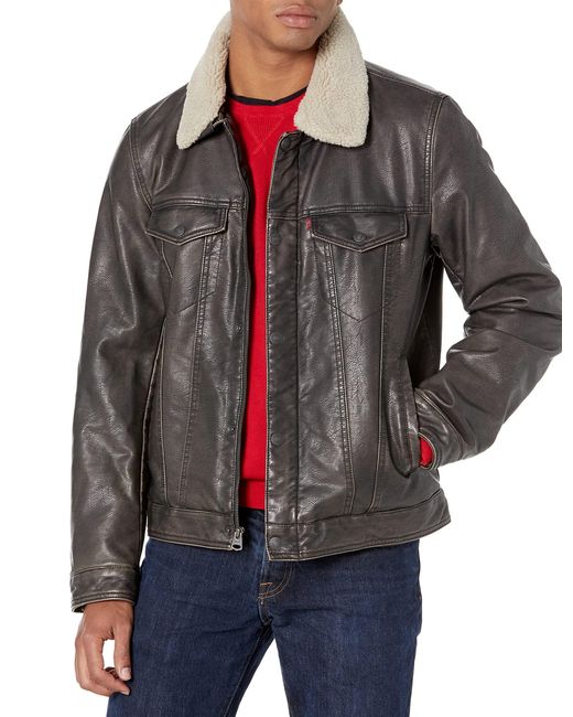 Levi's Faux Leather Sherpa Lined 