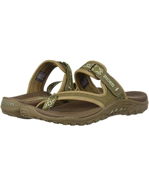 skechers women's reggae trailway flip flop
