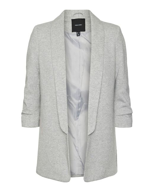Blazer VMSVEA Blazer Light Grey Melange XS Light Grey Melange XS di Vero Moda in Gray