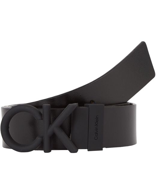 Calvin Klein Black Belt Rubber 3.5 Cm Leather for men