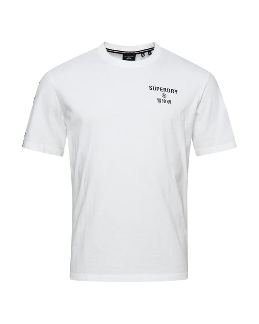 Superdry White S Code Core Sport T-shirt for men