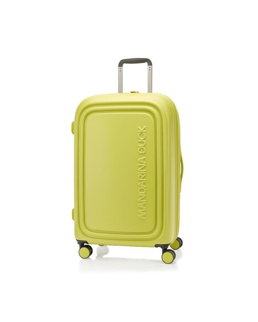 LOGODUCK + Trolley MEDIUM EXP di Mandarina Duck in Yellow