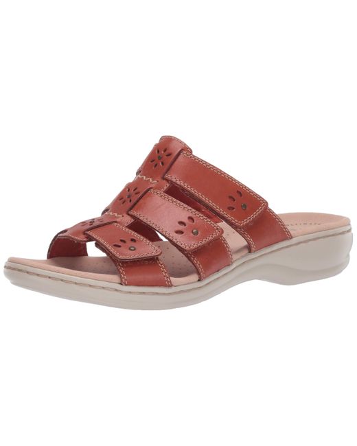 Women Footwear Clarks Women's Leisa Spring Slide Sandal Brown A