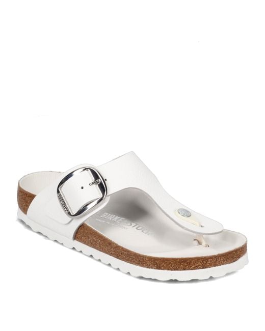 Gizeh Big Buckle White Leather R 38 R EU di Birkenstock