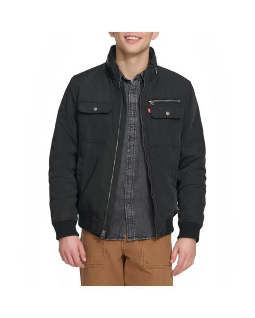 Levi's Men's Ma-1 Flight Bomber Jacket at Men's Clothing store