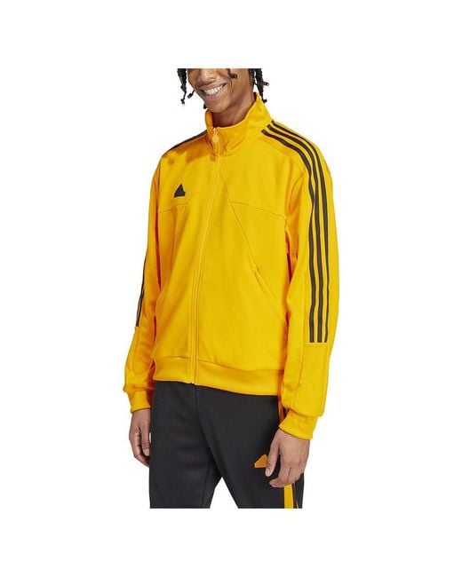 Adidas yellow track jacket hotsell