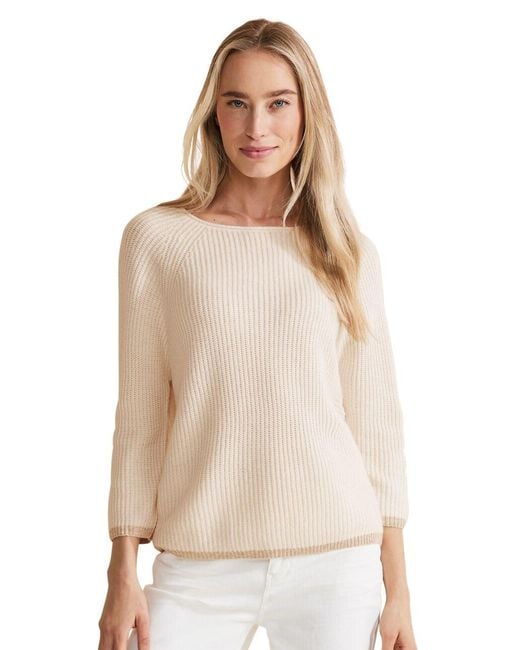 Street One Natural A302688 Rippstrick Pullover