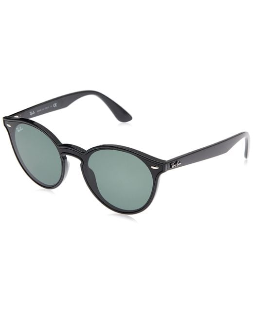 Ray-Ban Rb4380n Blaze Round Sunglasses, Black/green, 37 Mm - Save 5% - Lyst