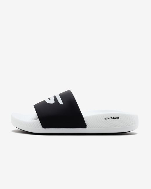 Skechers White Hyper Burst Slide Sandals – Athletic Beach Shower Shoes With Foam for men