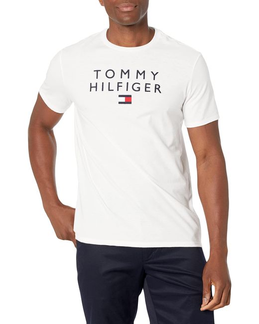 Tommy Hilfiger Mens Short Sleeve Graphic T Shirt in White for Men | Lyst