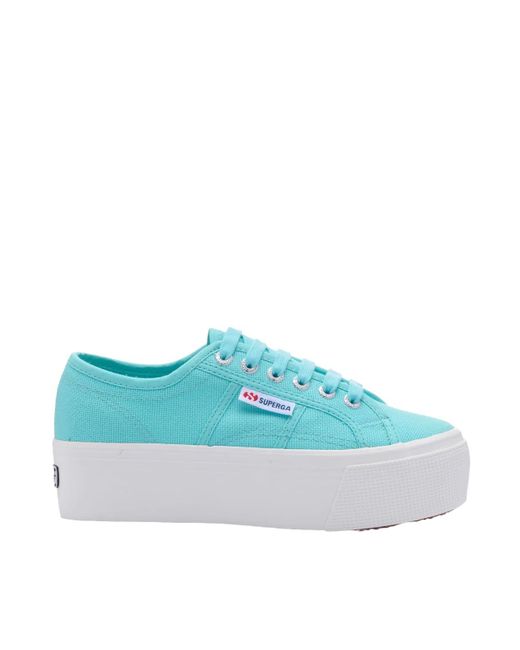 Superga Blue 2790 Acotw Up And Down Line