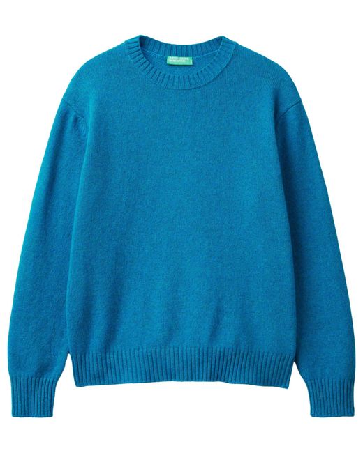 Maglia G/C M/L 103MU108N Maglione di Benetton in Blue da Uomo