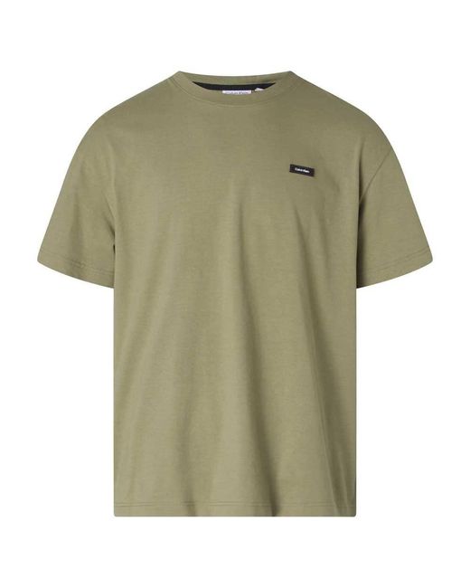 Calvin Klein Green Cotton Comfort Fit Short Sleeve T-shirt Xl for men