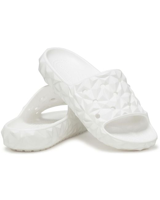 CROCSTM White Adult Classic Slide V2 Sandal