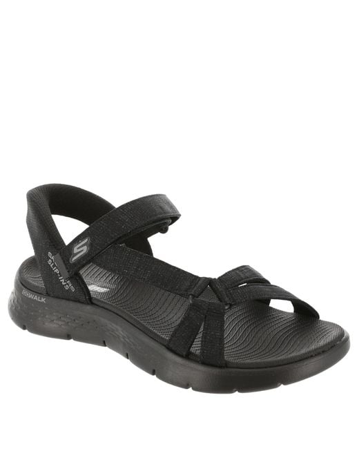 Skechers Black Go Walk Flex Sandals