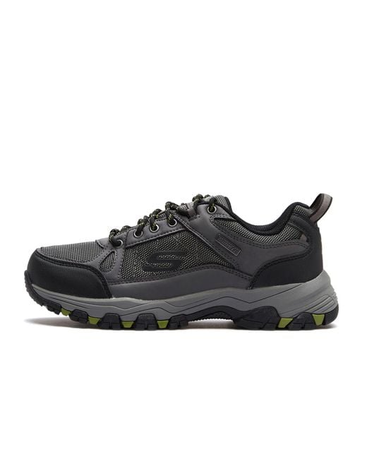 Skechers Black Usa Selmen-cormack Waterproof Low Profile Water Proof Lace Up With Cap Toe Oxford for men
