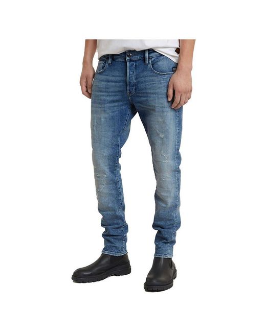 Vaqueros Slim 3301 Jeans G-Star RAW de hombre de color Blue