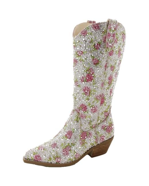 Betsey Johnson Gray Dalas Western Boot