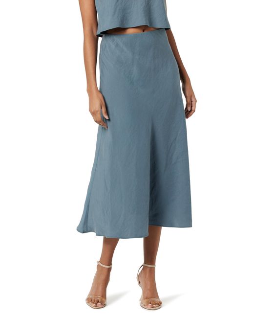 The Drop Blue Haniyyah A-line Midi Skirt