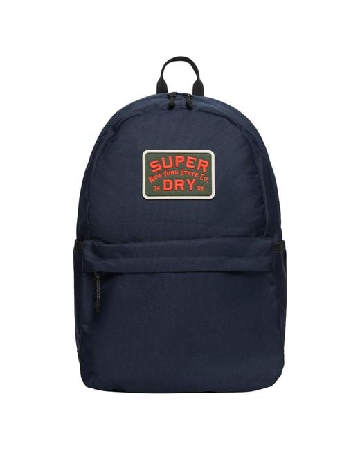 Superdry Blue Ladies Classic Montana Patch Backpack