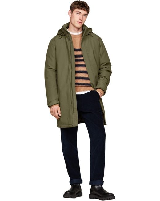 Tommy Hilfiger Tech Padded Parka Mw0mw37369 in het Black voor heren