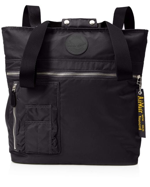 Dr. Martens Adult Flight Tote Canvas And Beach Tote Bag Black