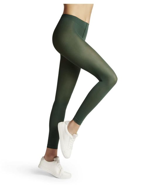 Falke Green Pure Matt 50 Den W Le Semi-opaque Plain 1 Pair Leggings