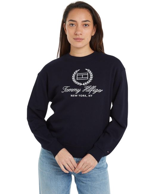 Tommy Hilfiger Blue Sweatshirt Without Hood